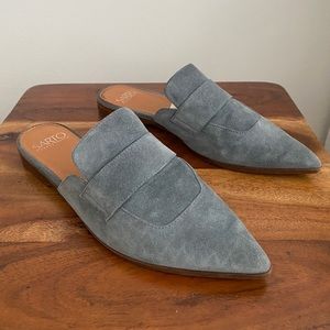 Franco Sarto Pointy Toe Suede Mules